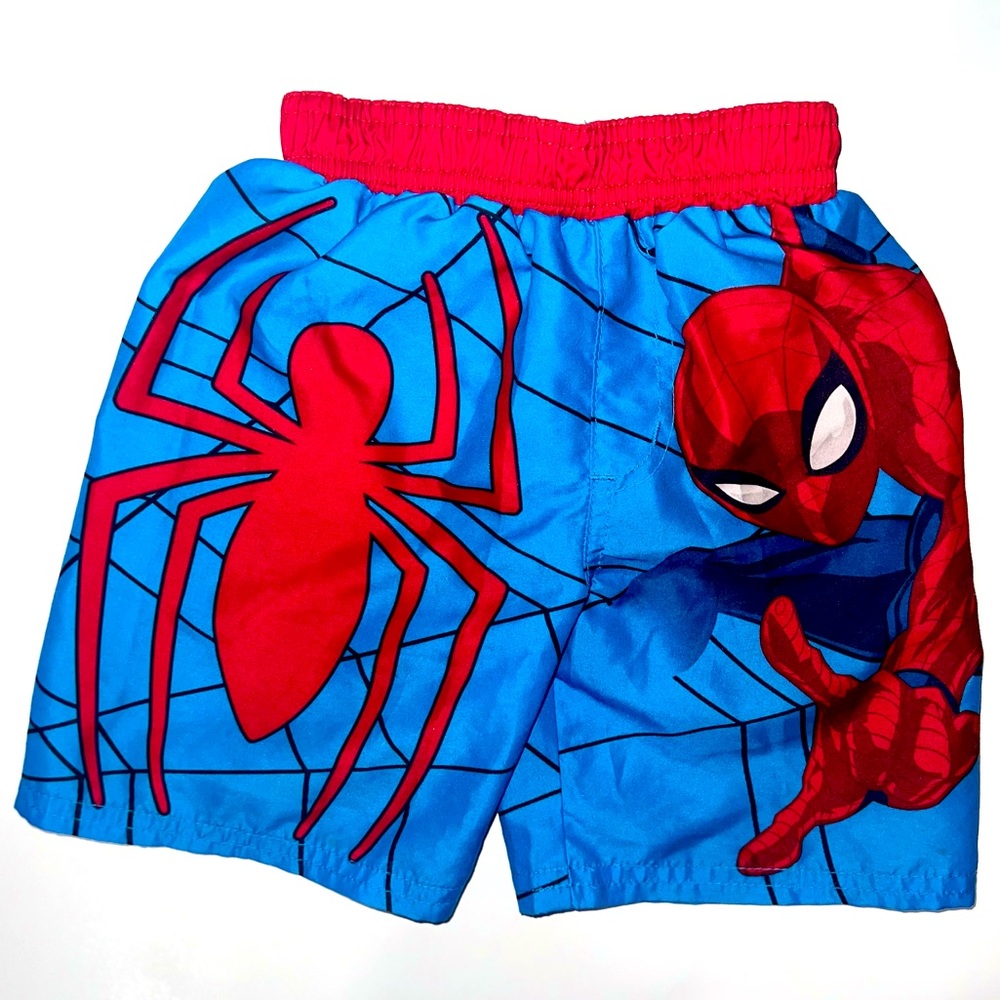 Marvel Spiderman Toddler Boys 2T Swimsuit | Swim Trunks Board